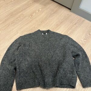 Gray Crew Neck Sweater